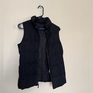 Lands' End Charcoal Puffer Coat